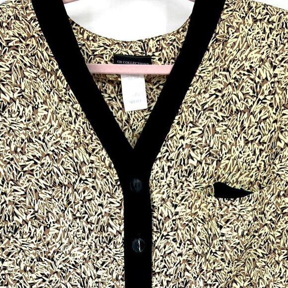 Vintage CB Collections Plus Size Elegant Long Blouse SZ 16 - Picture 3 of 5